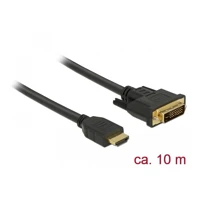 DeLock Adapterkabel, HDMI Stecker zu DVI-D Stecker, 10m, D