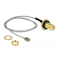 DeLock Antennenkabel, RP-SMA Buchse Bulkhead zu MHF I LK S