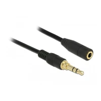 DeLock Audioverlängerungskabel, mini-phone stereo 3,5mm St