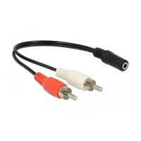 DeLock Audiokabel, RCA Stecker zu mini-phone stereo 3,5mm