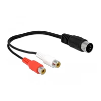 DeLock Audiokabel, DIN 5-polig Stecker zu RCA Buchse, 20 c