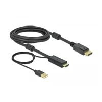 DeLock Video- / Audiokabel, HDMI, USB (nur Strom) Stecker