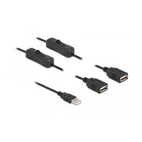 DeLock Netz-Splitter, USB Stecker zu USB Buchse, 5V, 2A, 1