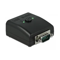DeLock USB-Adapter, RS-232, USB 2.0 Typ B x2, Schwarz