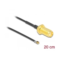 DeLock Antennenkabel, SMA Buchse Bulkhead zu MHF 4L LK Ste