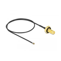 DeLock Antennenkabel, SMA Buchse Bulkhead zu MHF 4L LK Ste