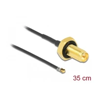 DeLock Antennenkabel, RP-SMA Buchse Bulkhead zu MHF 4L LK