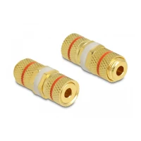 DeLock Audio-Adapter, Binding Post zu Binding Post, roter