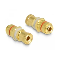 DeLock Audio-Adapter, Binding Post zu Binding Post, roter