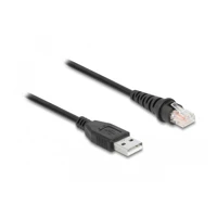 DeLock Barcode-Scanner-Kabel, RJ-50 Stecker zu USB Stecker