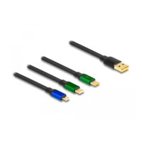 DeLock USB-Kabel, USB Stecker zu Micro-USB Typ B, USB-C St