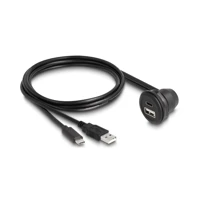 DeLock USB-Kabel, USB, USB-C Stecker zu USB, USB-C Buchse