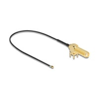 DeLock Antennenkabel, I-PEX Stecker zu SMA Stecker Bulkhea