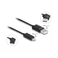 DeLock USB-Kabel, USB Stecker gewinkelt zu 24 pin USB-C St
