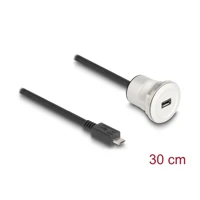 DeLock USB-Verlängerungskabel, Micro-USB Typ B Stecker zu