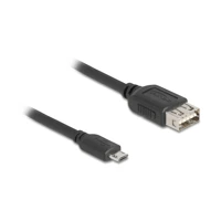 DeLock USB-Kabel, Micro-USB Typ B Stecker umkehrbar zu USB