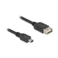 DeLock USB-Kabel, mini-USB Typ B Stecker zu USB Buchse umk