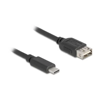 DeLock USB-Kabel, USB-C Stecker zu USB Buchse umkehrbar, U