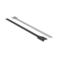 DeLock Klettverschluss, 30cm, Schwarz (10er-Packung)