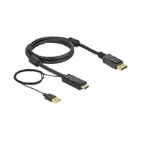 DeLock Video- / Audiokabel, HDMI, USB (nur Strom) Stecker