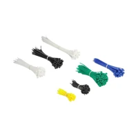 DeLock Cable tie assortment box600 pieces assorted colours