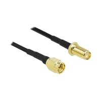 DeLock Antennenverlängerungskabel, SMA Stecker zu SMA Buch