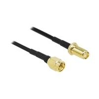 DeLock Antennenkabel, SMA Stecker zu SMA Gefäß, 90cm, Koax