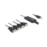 DeLock USB 2.0 > 4x Serial Adapter, Serieller Adapter, USB