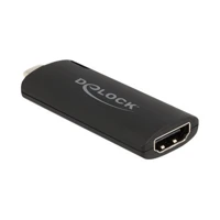 DeLock Videoaufnahmeadapter, USB-C 2.0, Schwarz