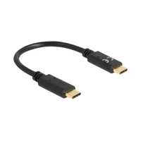 DeLock USB-Kabel, USB-C Stecker zu USB-C Stecker, 5A, 15cm