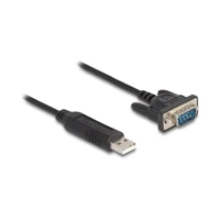 DeLock Kabel USB / seriell, USB Stecker zu DB-9 Stecker sc