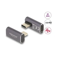 DeLock USB-Adapter, USB-C Stecker links gewinkelt zu USB-C