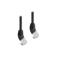 DeLock RJ45 Netzwerkkabel Cat.6a S/FTP 45° nach oben