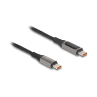 DeLock USB-Kabel, USB-C Stecker zu USB-C Stecker mit Leist