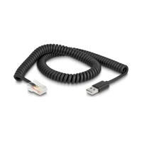 DeLock Barcode-Scanner-Kabel, RJ-50 Stecker zu USB Stecker