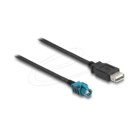 DeLock Datenkabel, HSD Z Buchse zu USB Buchse, 1m, RAL 502