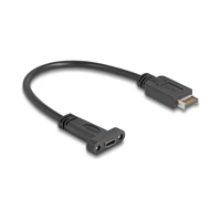 DeLock Internes USB-Kabel, 24 pin USB-C Buchse Paneel mont