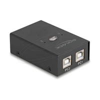 DeLock USB-Schalter, 2 PC zu 4 Geräten, 6x USB 2.0, Deskto