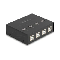 DeLock USB-Schalter, 4 PC zu 4 Geräten, 8x USB 2.0, Deskto