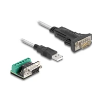 DeLock USB / Serienkabel-Set, USB Stecker zu DB-9 Stecker