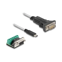 DeLock USB / Serienkabel-Set, USB-C Stecker zu DB-9 Stecke