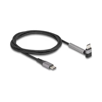 DeLock USB-Kabel, USB-C Stecker zu USB-C Stecker gekrümmt