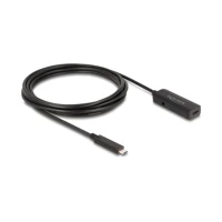 DeLock USB-Verlängerungskabel, USB-C Stecker zu power DC j