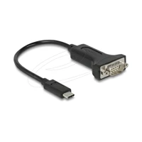 DeLock Kabel USB / seriell, USB-C Stecker zu DB-9 Stecker