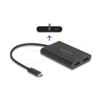 DeLock Videoadapter, USB-C Stecker zu DisplayPort, USB-C (