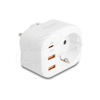 DeLock Socket splitter, mit Kindersicherung, Wechselstrom