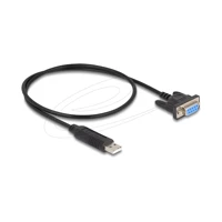 DeLock Kabel USB / seriell, USB Stecker zu DB-9 Buchse sch