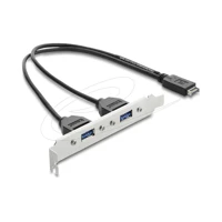 DeLock USB-Kabel, 20-poliger USB Typ E Stecker Taste A zu