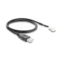 DeLock Netzkabel für Lüfter, USB Stecker zu 3-poliger Lüft