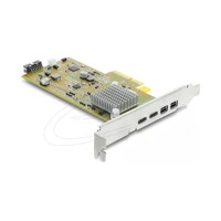 DeLock Serieller Adapter, PCIe 4.0 x4 Low-Profile, USB-C x